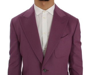 Elegant Purple Cashmere-silk Blend Blazer - Luxury for You