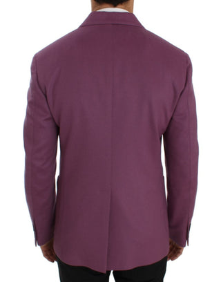 Elegant Purple Cashmere-silk Blend Blazer - Luxury for You