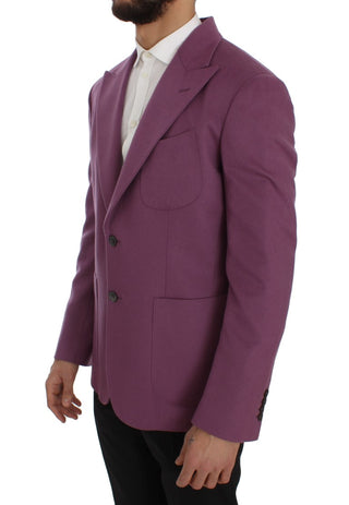 Elegant Purple Cashmere-silk Blend Blazer - Luxury for You