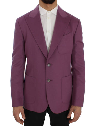 Elegant Purple Cashmere-silk Blend Blazer - Luxury for You