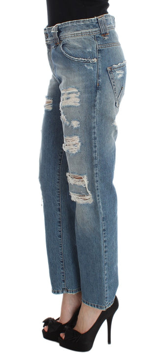 Chic Boyfriend Blue Wash Jeans - Luxury for You