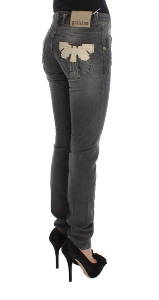 Elegant Slim Fit Gray Wash Jeans - Luxury for You