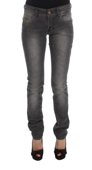 Elegant Slim Fit Gray Wash Jeans - Luxury for You