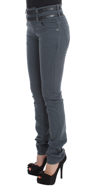 Sleek Slim Fit Italian Jeans In Chic Blue - Luxury for You