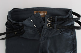 Sleek Slim Fit Italian Jeans In Chic Blue - Luxury for You