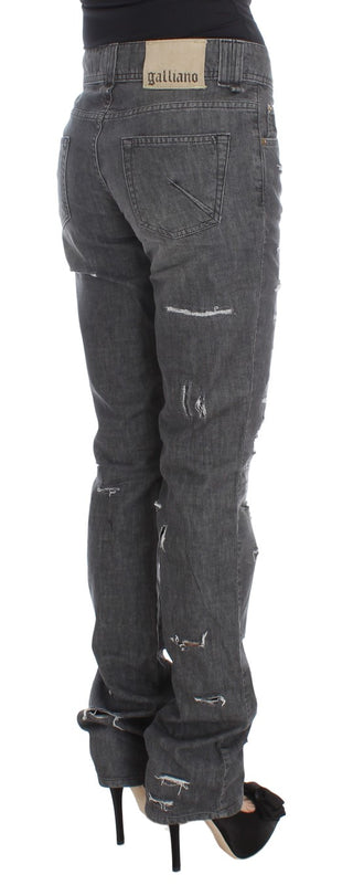 Chic Gray Wash Straight Fit Jeans - Luxury for You