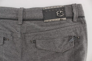 Chic Gray Casual Cotton Pants - Luxury for You