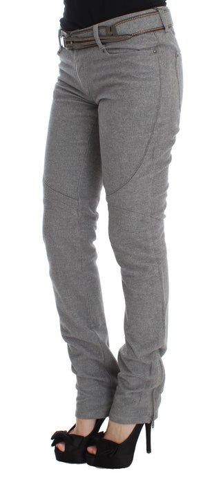 Chic Gray Casual Cotton Pants - Luxury for You