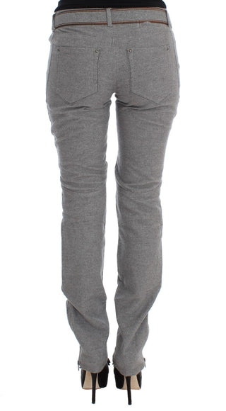 Chic Gray Casual Cotton Pants - Luxury for You