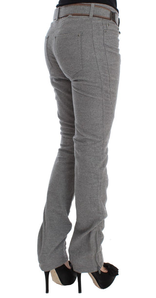 Chic Gray Casual Cotton Pants - Luxury for You