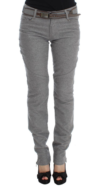 Chic Gray Casual Cotton Pants - Luxury for You