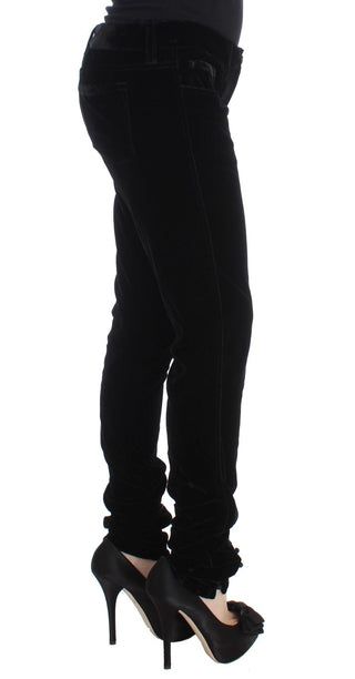 Elegant Black Slim Fit Trousers - Luxury for You