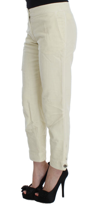 Beige Capri Cropped Chic Pants - Luxury for You