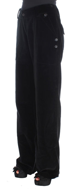 Chic Black Straight Fit Cotton Jeans - Luxury for You