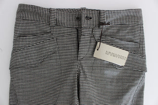 Chic Checkered Black & White Regular Fit Pants - Luxury for You