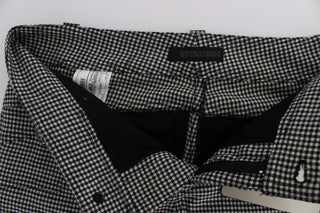 Chic Checkered Black & White Regular Fit Pants - Luxury for You