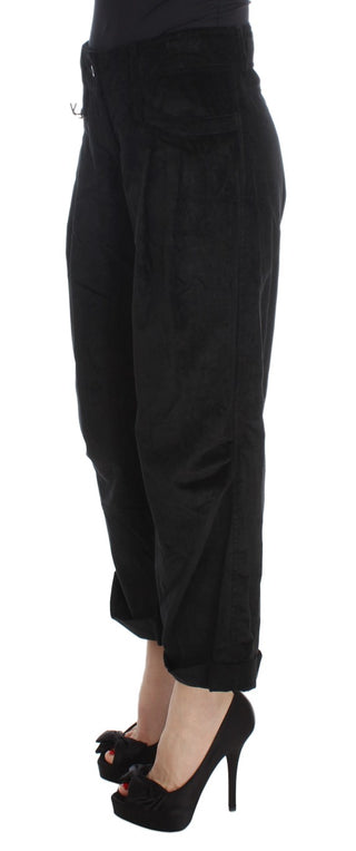 Chic Black Wide Leg Cotton Jeans - Luxury for You