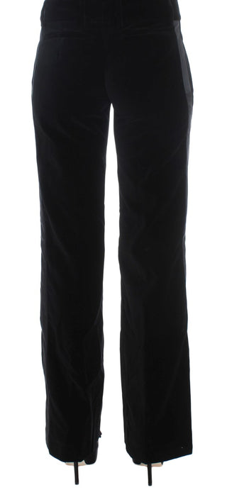 Elegant Black Wide Leg Silk Blend Pants - Luxury for You