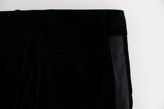 Elegant Black Wide Leg Silk Blend Pants - Luxury for You