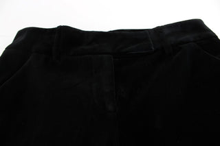 Elegant Black Wide Leg Silk Blend Pants - Luxury for You