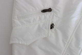 Chic White Nylon Cargo Pants By Italian Designer - Luxury for You