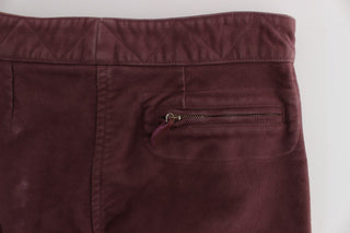 Chic Bordeaux Capri Cropped Cargo Pants - Luxury for You