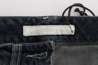 Chic Blue Slim Fit Italian Jeans - Luxury for You