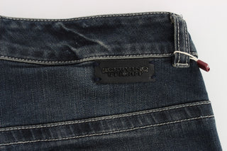 Chic Blue Slim Fit Italian Jeans - Luxury for You