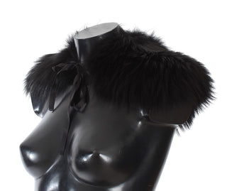 Black Fox Fur Chic Shoulder Wrap - Luxury for You