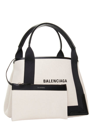 Navy Cabas Small Shopping Bag