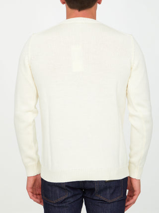 Cream Merino Wool Sweater