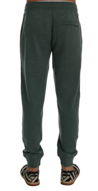 Elegant Green Cashmere Sport Pants - Luxury for You