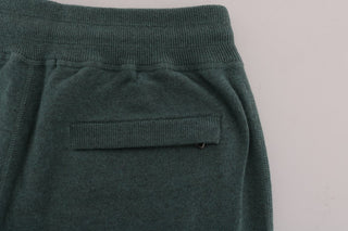 Elegant Green Cashmere Sport Pants - Luxury for You