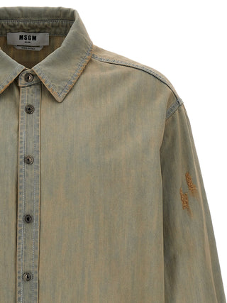 Stone Wash Denim Shirt