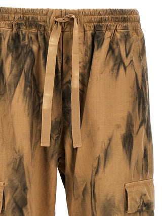 Dirty-effect Cargo Pants