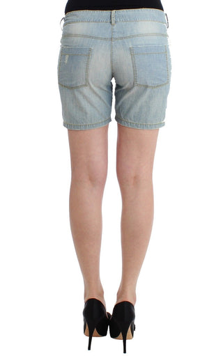 Chic Blue Denim Shorts - Ermanno Scervino - Luxury for You