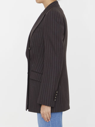 Pinstriped Wool Jacket