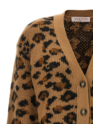 Valentino Animalier Cardigan