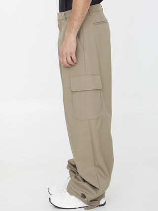 Ow Emb Drill Cargo Pants