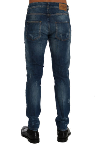 Chic Slim Fit Blue Wash Jeans - Luxury for You