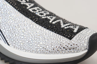 Sparkling Silver Rhinestone Sneakers