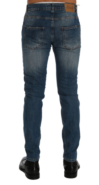 Svelte Italian Denim - Slim Fit Blue Jeans - Luxury for You