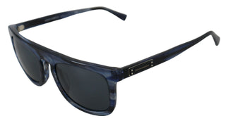 Elegant Blue Acetate Sunglasses