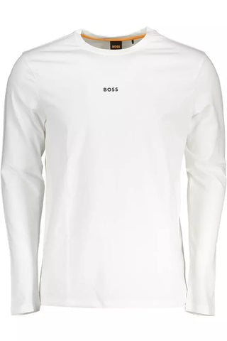 White Cotton Men T-shirt