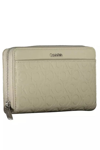 Beige Polyethylene Women Wallet