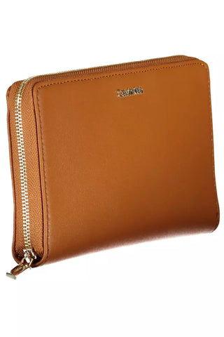 Brown Polyethylene Women Wallet