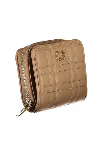 Beige Polyester Women Wallet