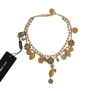 Elegant Gold-plated Statement Necklace