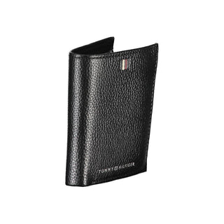 Elegant Black Leather Bi-fold Wallet