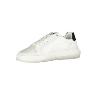 Sophisticated White Lace-up Sneakers